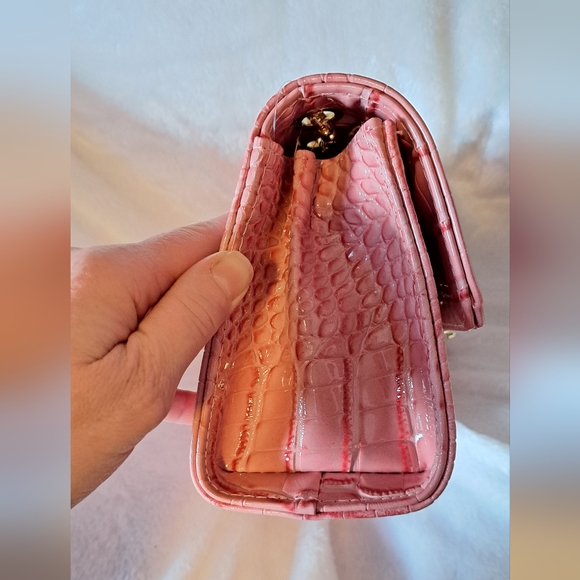 NWT Patent Leather Croc Convertible Bag - Picture 10 of 15